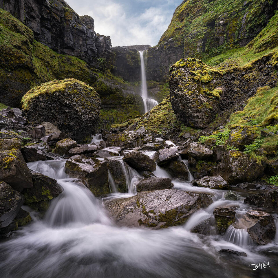 Bugsfoss waterfall in Iceland.