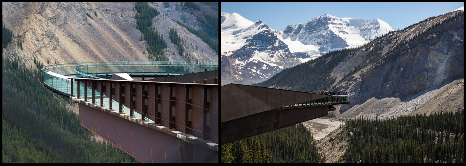 Columbia Icefield Skywalk north of the Discovery Centre.