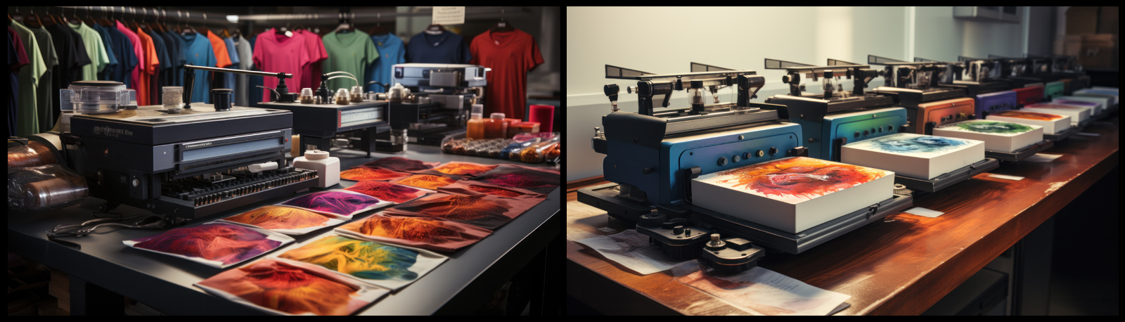 Mass-produced t-shirts and wall art prints similar to those produced by Fine Art America.