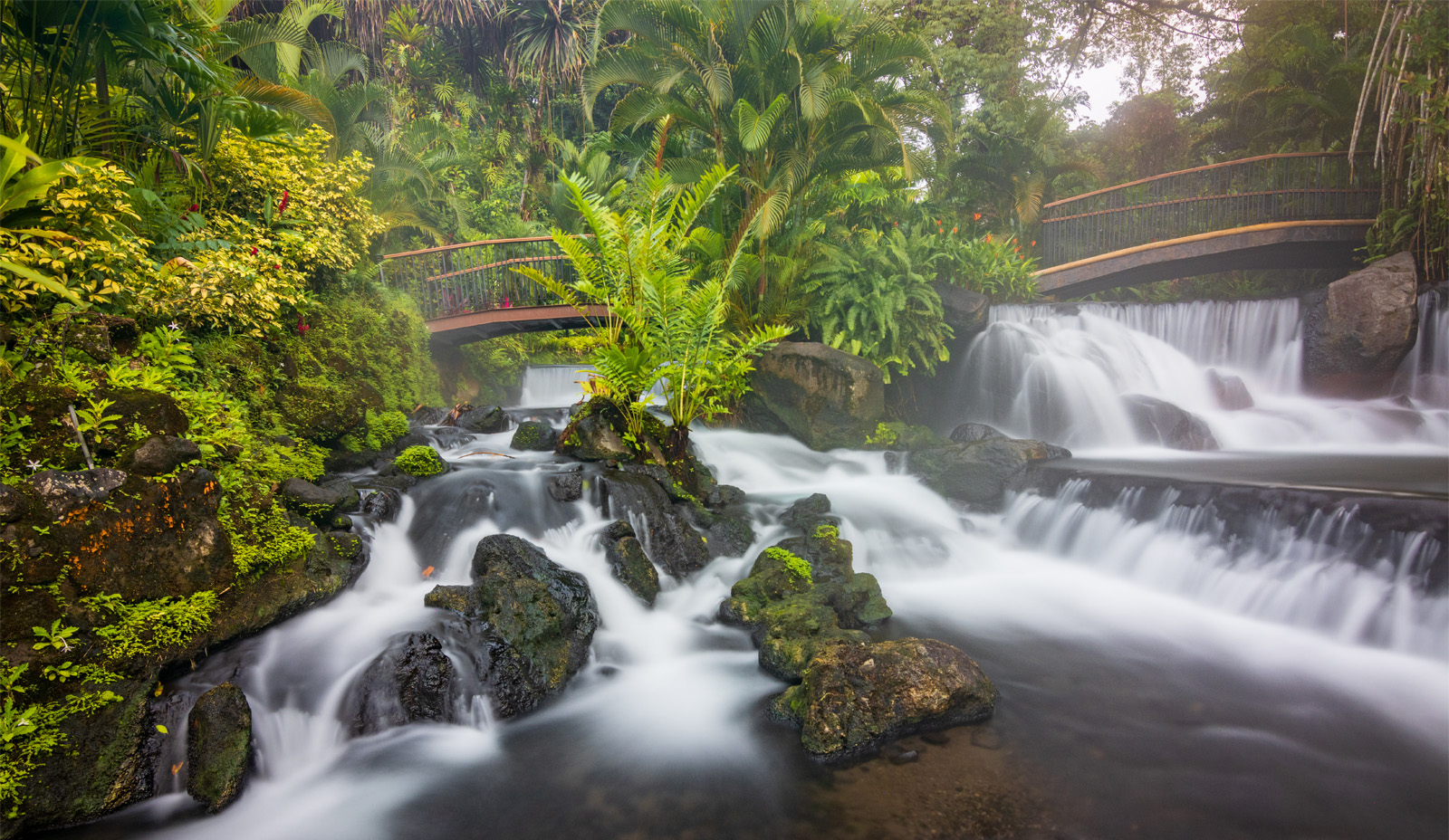 A portion of the grounds at Tabac&oacute;n Thermal Resort and Spa in Costa Rica.