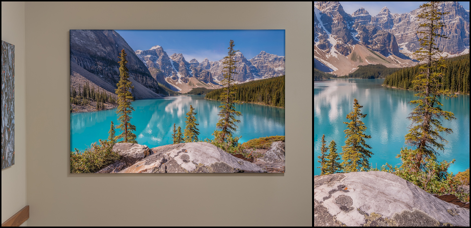 40×60-inch Lumachrome® acrylic print with enlarged detail showing exceptional 3D image depth and fine detail.